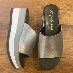 Matisse Pewter Wedges